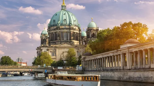 Berlin, A tour boat on the Spree River