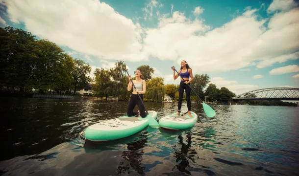 Stand-up-Paddle mit BerlinPay