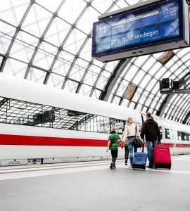 Ankunft am Hauptbahnhof