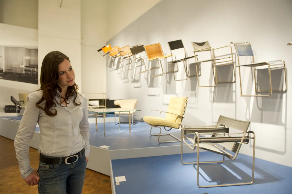 Originale "Freischwinger" im Bauhaus-Archiv / Museum für Gestaltung, Berlin 