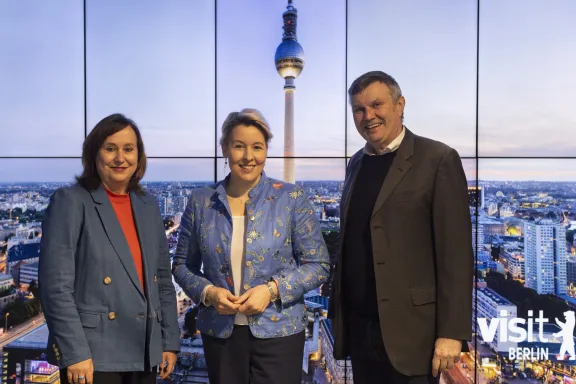 Zogen Bilanz: Sabine Wendt, Franziska Giffey und Burkhard Kieker