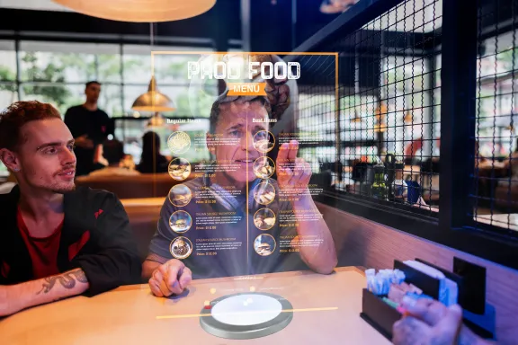 Speisekarte mit Augmented Reality